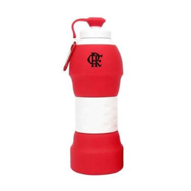 Imagem de Garrafa Retrátil de Silicone do Flamengo 580ml