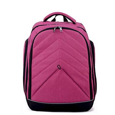 Imagem de Bolsa multifuncional para troca de fraldas para bebês, bolsa para fraldas Mochila de viagem Mochila com trocador portátil, fivela fixa, caixa de fixação removível, 33 * 16 * 43 cm de alta capacidade