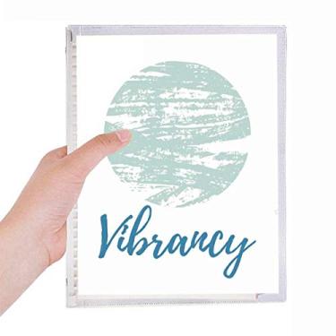 Imagem de Caderno de arte de plantas abstratas com tinta verde, diário de folhas soltas recarregável