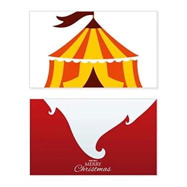 Imagem de Barraca de parque de diversões, ilustração colorida, feriado, feriado, cartão de felicitações, mensagem de Natal