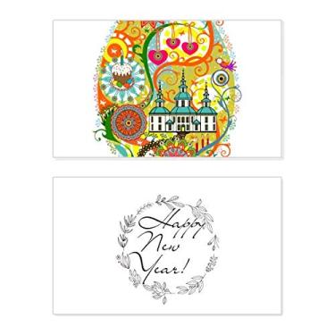 Imagem de Graffiti Street Culture Temple Cake Egg New Year Festival Greeting Card Bless Message Gift