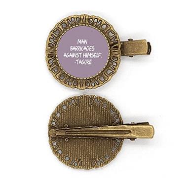 Imagem de Grampo de cabelo Qoutes Famous People Curando Barricadas Aganista Próprio Gancho de cabelo Presilha