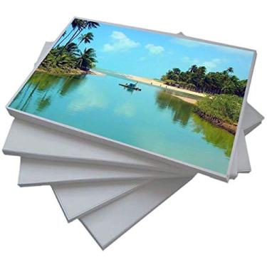 Imagem de Papel Fotográfico A4 135g Glossy Branco Brilhante Resistente à Água / 200 folhas