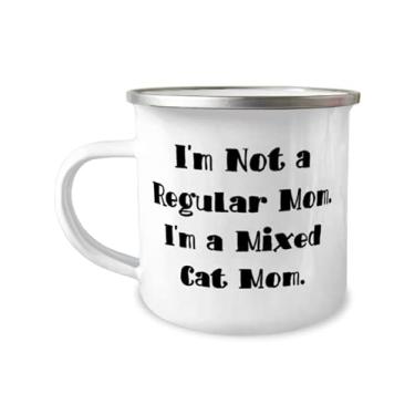Imagem de Inspirational Mixed Cat s, I'm Not a Regular Mom I'm a Mixed Cat Mom, Perfect Birthday 340 g para amantes de gatos