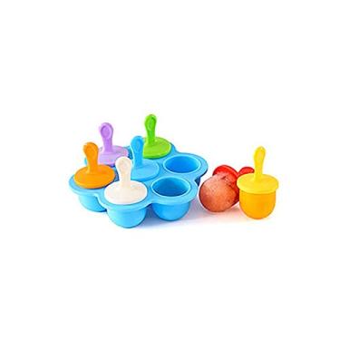 Imagem de MENGDIYAQIAN Molde de Silicone Mini Ice Pops - Moldes de Picolé para Bebês DIY - Food, Frutas, Sorvete - Moldes Congelados