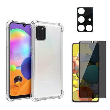 Imagem de Capinha para Galaxy M51 (6.67) + Película Privacidade 9D Anti Spy + Película de Câmera - (C7COMPANY)