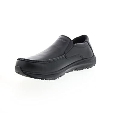 Imagem de Skechers Men's Work Ulmus Mockit SR WP Slip Resistant Loafers, Black, 11