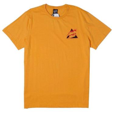 Imagem de Camiseta Santa Cruz Flamed Not A Dot Chest Amarelo-Unissex