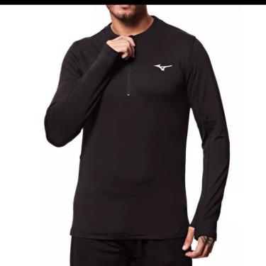 Imagem de Camiseta Térmica Mizuno Masculina Lisa Conforto Esporte