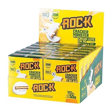 Imagem de Rock Cracker Monster (Caixa 12 Unid De 55G) Cream Leite Em Pó C/Whey