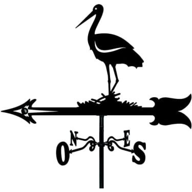 Imagem de Peixe Aço Inoxidável Cata-vento Jardim Cata-vento Ao Ar Livre Roof Garden Mount Yard Decor Cata-vento, Quintal Indicando A Direção Do Vento,Estilo 4,bonny369