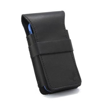 Imagem de Capa Bainha Protetor Para Celular Smartphone Couro Portatil Resistente Passador Para Cinto