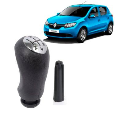 Imagem de Manopla da Alavanca de Cambio Sandero Logan Cromado