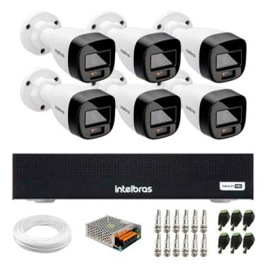 Imagem de Kit 6 Câmeras Intelbras Vhd 1220 B G7 Full Color Bullet Full Hd 1080p Multi Hd Ir 20m + Dvr Intelbras Mhdx 1008-c 8 Canais