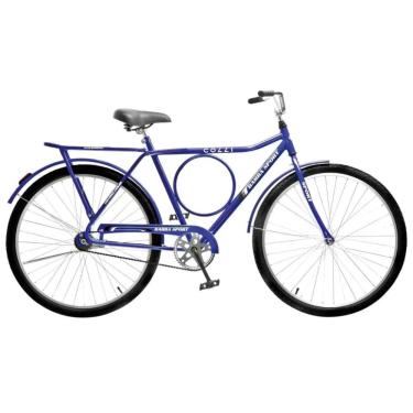 Imagem de Bicicleta Colli Barra Sport Aro 26 em Ferro Com Bagageiro e Capa Corrente - Azul