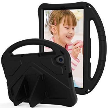 Imagem de Capa infantil compatível com Lenovo Tab M10 HD 2020 X306x/X306F Capa para tablet, capa protetora à prova de choque, resistente a impactos à prova de quedas, capa de suporte com alça de ombro (cor: preto)