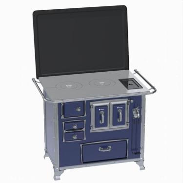 Imagem de Fogao a Lenha GII N 2 Gab Sec Azul com Tampa Cald