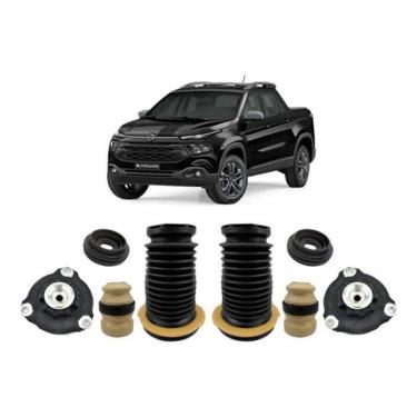 Imagem de 2 Kit Coxim Batente Dianteiro Fiat Toro 2016 2017 2018 2019