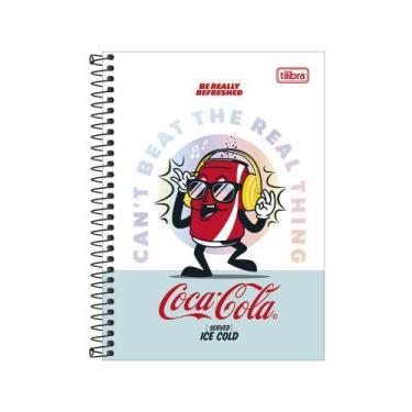 Imagem de Caderno Espiral Coca-Cola 1/4 - 80 Folhas - Really Refreshed - Tilibra