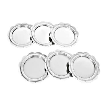 Imagem de Conjunto de Porta-copos Aço Inox - 6 unidades - Pantheon Cód: 1002C