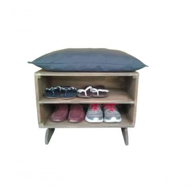 Imagem de Sapateira Puff Cinza Chumbo