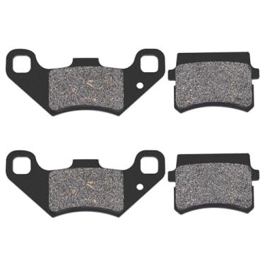 Imagem de Road Passion Pastilhas de freio a disco dianteiras e traseiras compatíveis com 50cc 70cc 90cc 110cc 125cc motocicleta ATV Go Kart Quad Bikes Dune Buggy Powersports peças (2 pares)