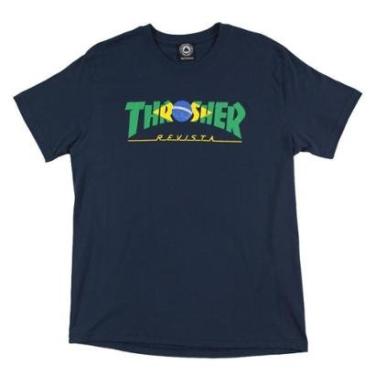Imagem de Camiseta Thrasher Brazil Revista Multicolor - Masculino-Masculino