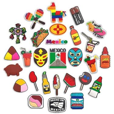 Imagem de yiagofy 30 pçs pingentes de sapato México para homens e mulheres sapatos decoração de festa presentes adultos pulseira lembrancinhas de festa, Cloreto de polivinilo, Sem pedras preciosas