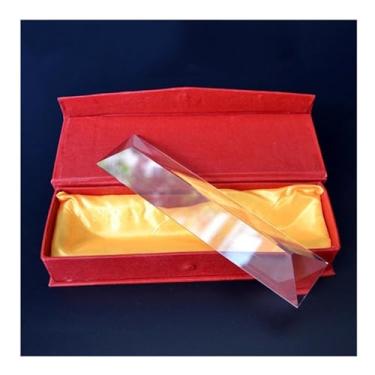 Imagem de Kit de acessórios de microscópio 30 x 30 x 50/100/150/200 mm Suncatcher fotografia arco-íris crianças experiência física óptica prisma triangular slides microscópio (cor: 30x30x150 com caixa)