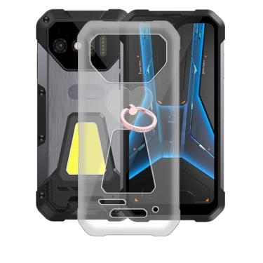 Imagem de Capa para Unihertz 8849 Tank Mini 1 com [suporte de anel de rotação de 360°], capa de telefone de silicone macio antiarranhões para Unihertz 8849 Tank Mini 1, capa à prova de choque para Unihertz 8849