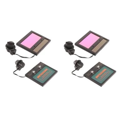 Imagem de Lente para Capacete de Soldagem PA Lente para Máscara de Soldagem Lente Com Escurecimento Automático Com Painel Solar para Soldadores 110x90mm
