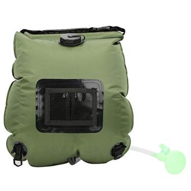 Imagem de Saco de Banho para Aquecimento Solar 20L, Saco de Banho Portátil para Acampamento de água Quente Ao Ar Livre para Caminhadas Ao Ar Livre, Acessórios para Escalada, Chuveiros, Cuidados Pessoais