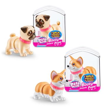 Imagem de Kit 2 Pets Alive - Booty Shakin’ Pups - Pug (1201A) + Corgi (1201B)