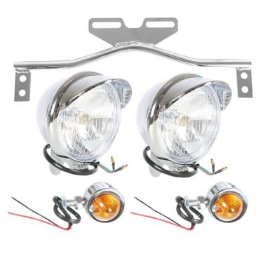 Imagem de munirater Barra de luz de neblina auxiliar de motocicleta com suporte de substituição para Honda