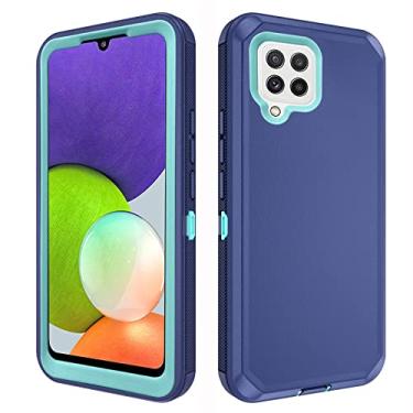 Imagem de Asuwish Capa de celular para Samsung Galaxy A22 4G 6,4 polegadas, híbrida, resistente, à prova de choque, à prova de quedas, acessórios para celular resistentes Gaxaly M32 M22 F22 Galaxies A 22 22A G4