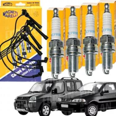 Imagem de Kit Cabos E Velas Fiat Palio Siena Doblo Fire 1.0 1.3 16v - NGK