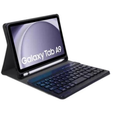 Imagem de Capa Com Teclado Para Samsung Galaxy Tab A9 X110 X115 8.7'' - fam
