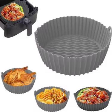 Imagem de Forma Silicone Air Fryer Forno Microondas Fritadeira - Tesla Store