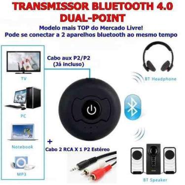 Imagem de Transmissor de Áudio Bluetooth para até DOIS dispositivos bluetooth (f