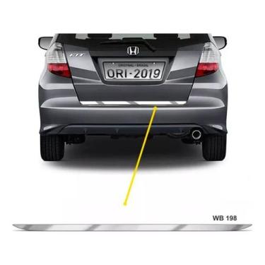 Imagem de Friso Honda Fit 2003 A 2008 Porta Malas Cromado 89cmx4cm - Resitank