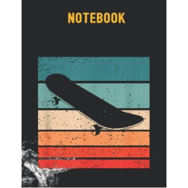 Imagem de Skateboard Retro Style Vintage 8.5x11 inches / 140 pages / 70 sheets