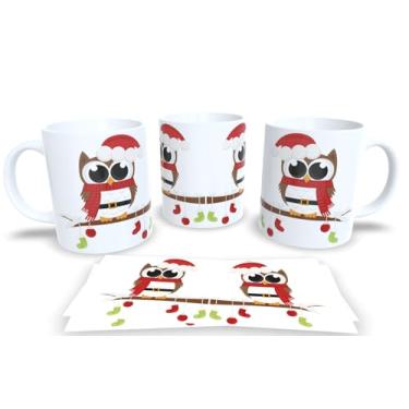 Imagem de Canecas de Porcelana Branca Personalizadas Natal 8 (Mod.153)