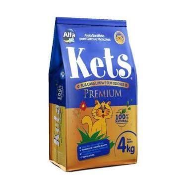 Imagem de Areia Higiênica Kets Premium para Gatos 4kg - AlfaPet