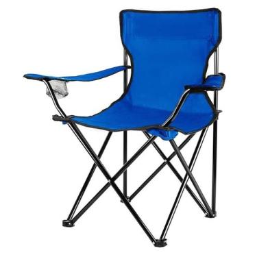 Imagem de Cadeira Camping e Pesca Dobrável Com Porta Copos e Bolsa - OMEGA