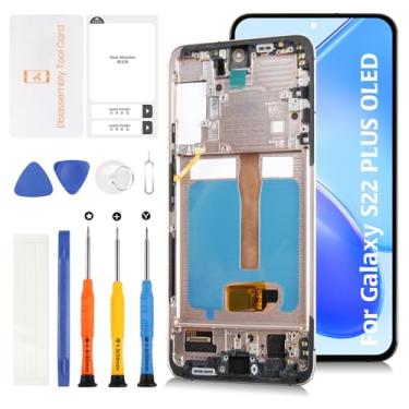 Imagem de Olivechard S22 Plus 5G OLED [16.6 cm não OEM 16.8 cm] Display LCD + moldura rosa dourada para Samsung Galaxy S22+ SM-S906U S906W S906B Tela LCD Substituição Touch Digitalizador Kit de montagem