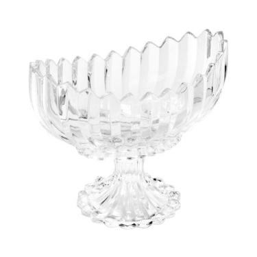 Imagem de Centro De Mesa Fruteira Compoteira Cristal Wolff 28cm 5339