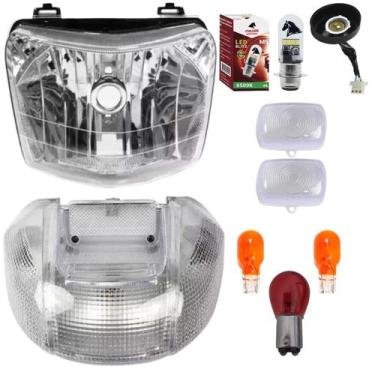 Imagem de Bloco Farol, Led, Soquete, Lente, Lanterna Pop 100 Cristal - PLASMOTO