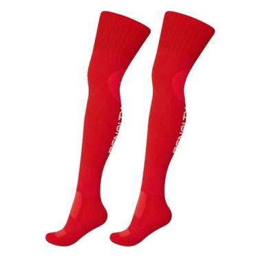 Imagem de Meião Futebol Adulto Matis VIII Penalty, Unico, Vermelho