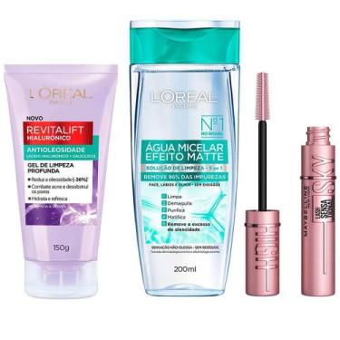 Imagem de LOréal Paris + Maybelline Kit - Água Micelar Efeito Matte 200ml + Gel 