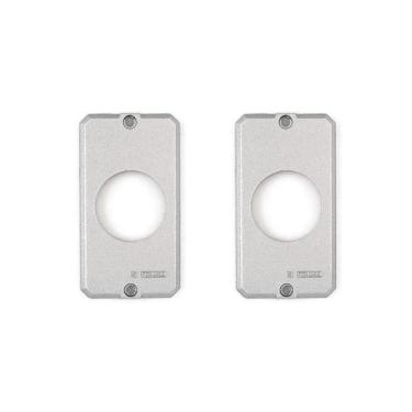 Imagem de Kit 2 Tampas Condulete Para 1 Tomada Redondo Tramontina 56117/021 - Le